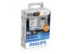 Светодиоды PY21W Philips X-Treme Vision +400%
